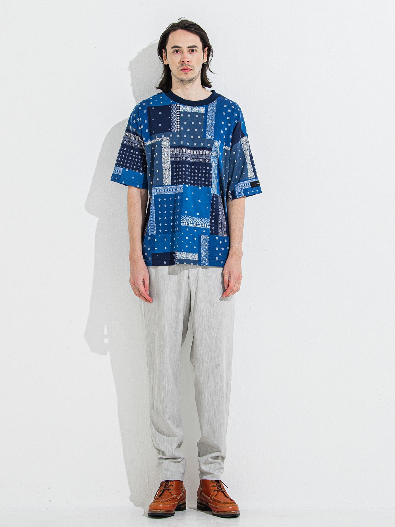 【予約品 】PAT WIDE EASY PANTS / パットワイドイージーパンツ / グレー