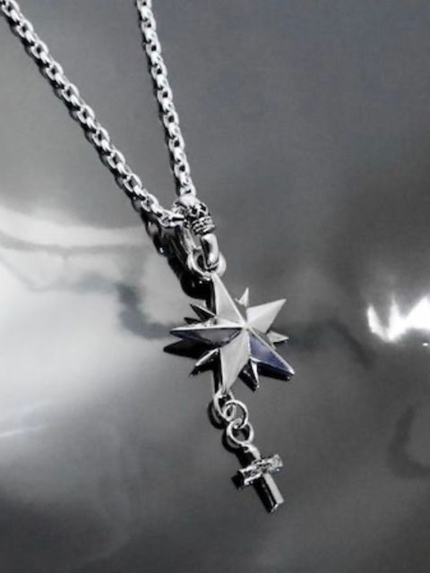 《受注生産》10P STAR with CROSS NECKLACE / 10ピークススター ウィズ クロスネックレス / 注文から2～4週間後入荷予定