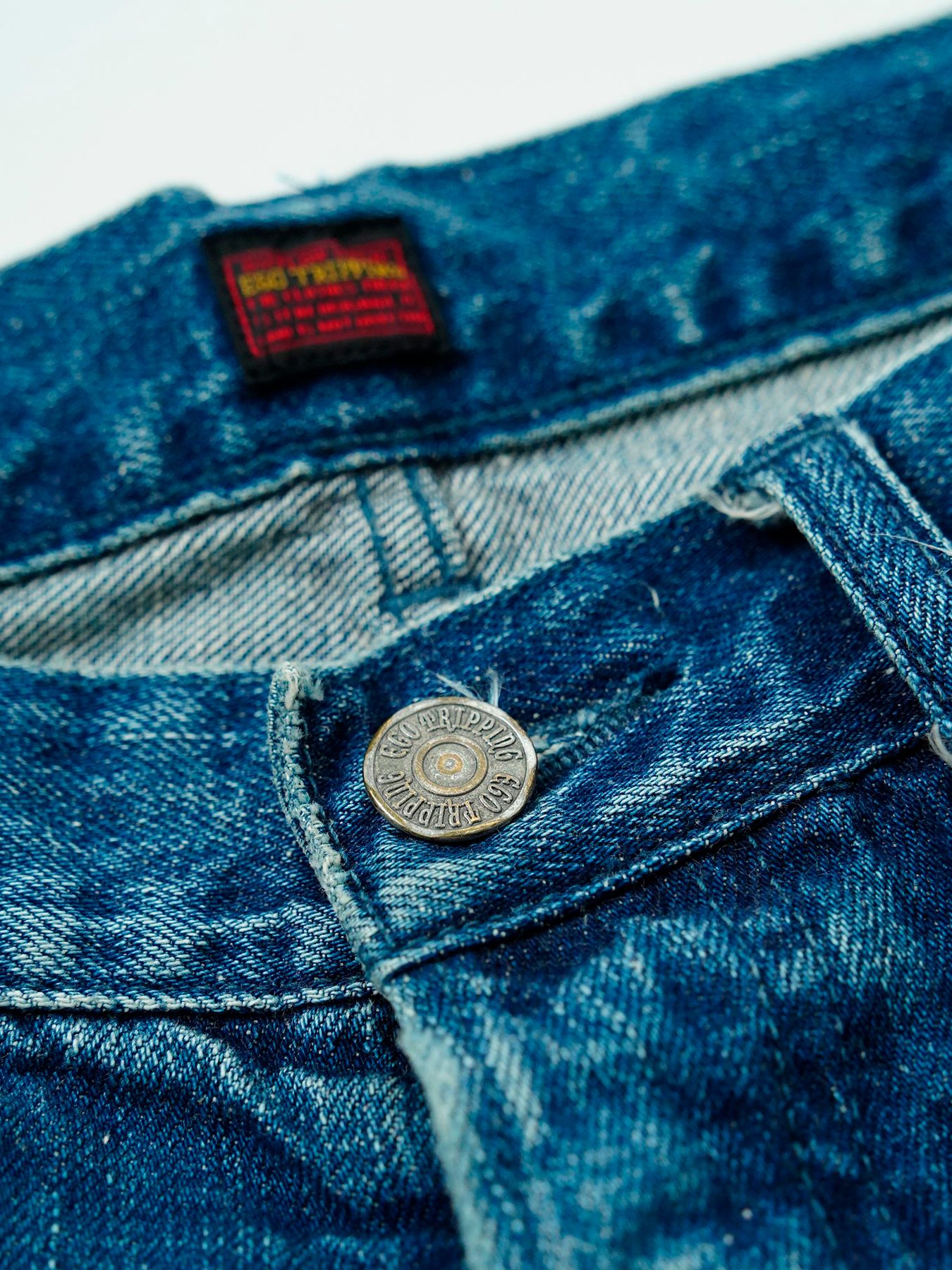 【予約品 11月9日(月) 締切】TRADITIONALDENIM Used / トラディショナルデニム ユーズド加工 / 濃色 インディゴ×ネイビーステッチ