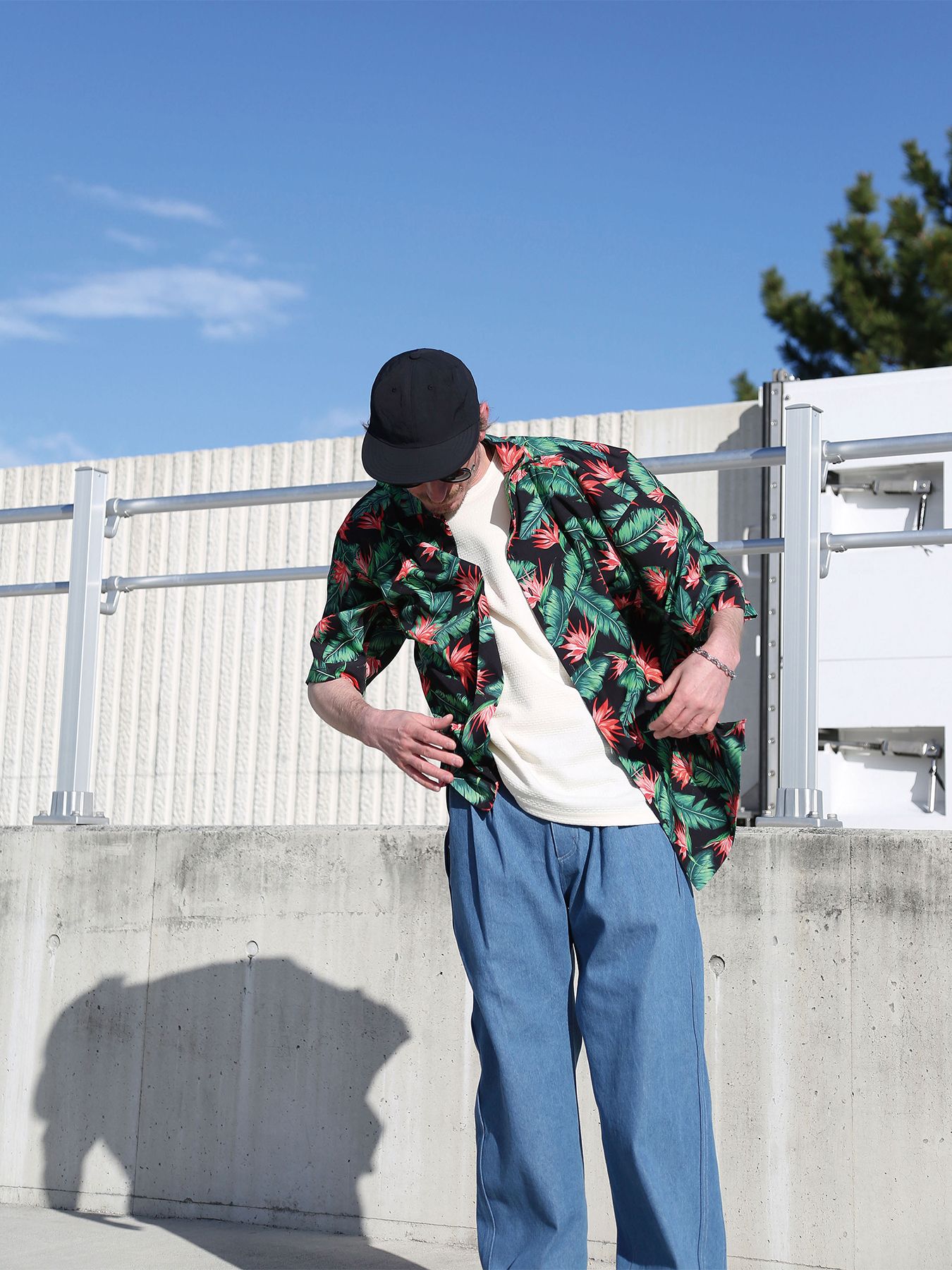 OVERTONE SHIRTS / オーバートーンシャツ / ブラックグリーン【QUOLT】