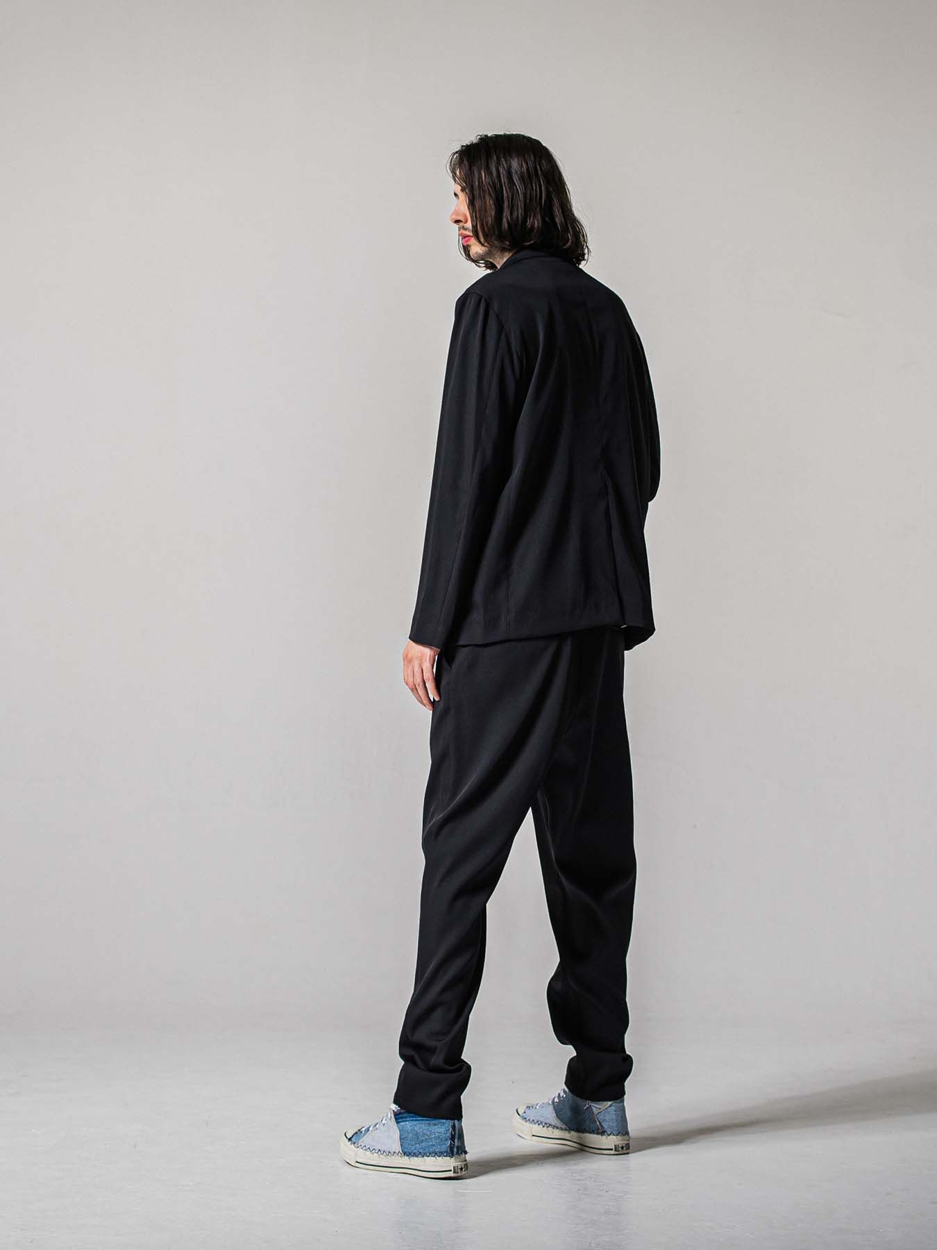 【予約品 11月16日(日) 締切】PAT WIDE EASY PANTS / ワイドイージースラックス / ブラック