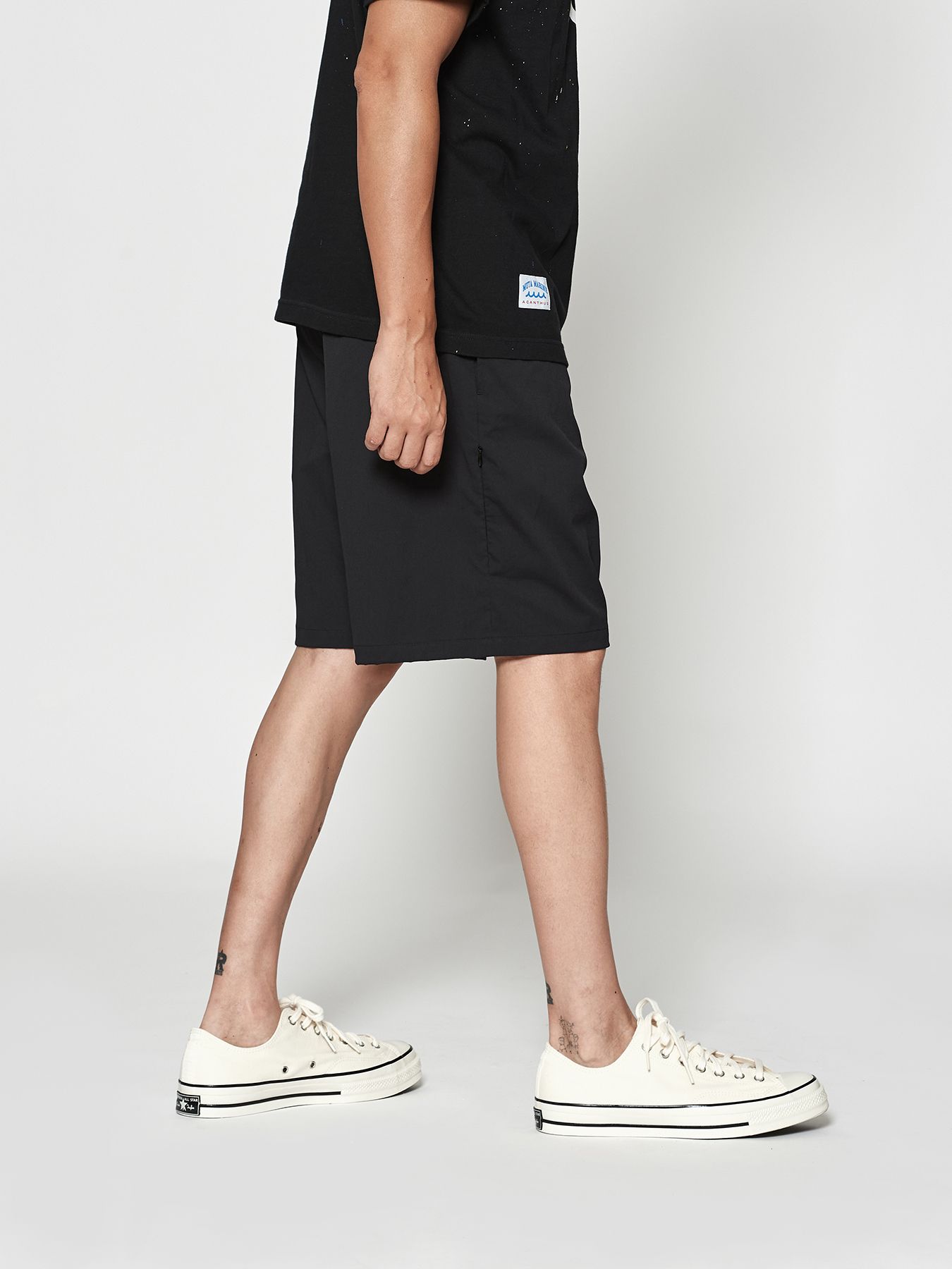 【予約品 10月9日(木) 締切】muta Ventilation Shorts / ショートパンツ / ブラック【Acanthus × muta MARINE】