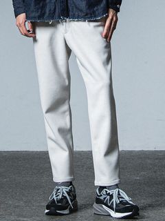《予約品》 PAT WIDE EASY PANTS  / イージースラックス / オフホワイト・メルトン