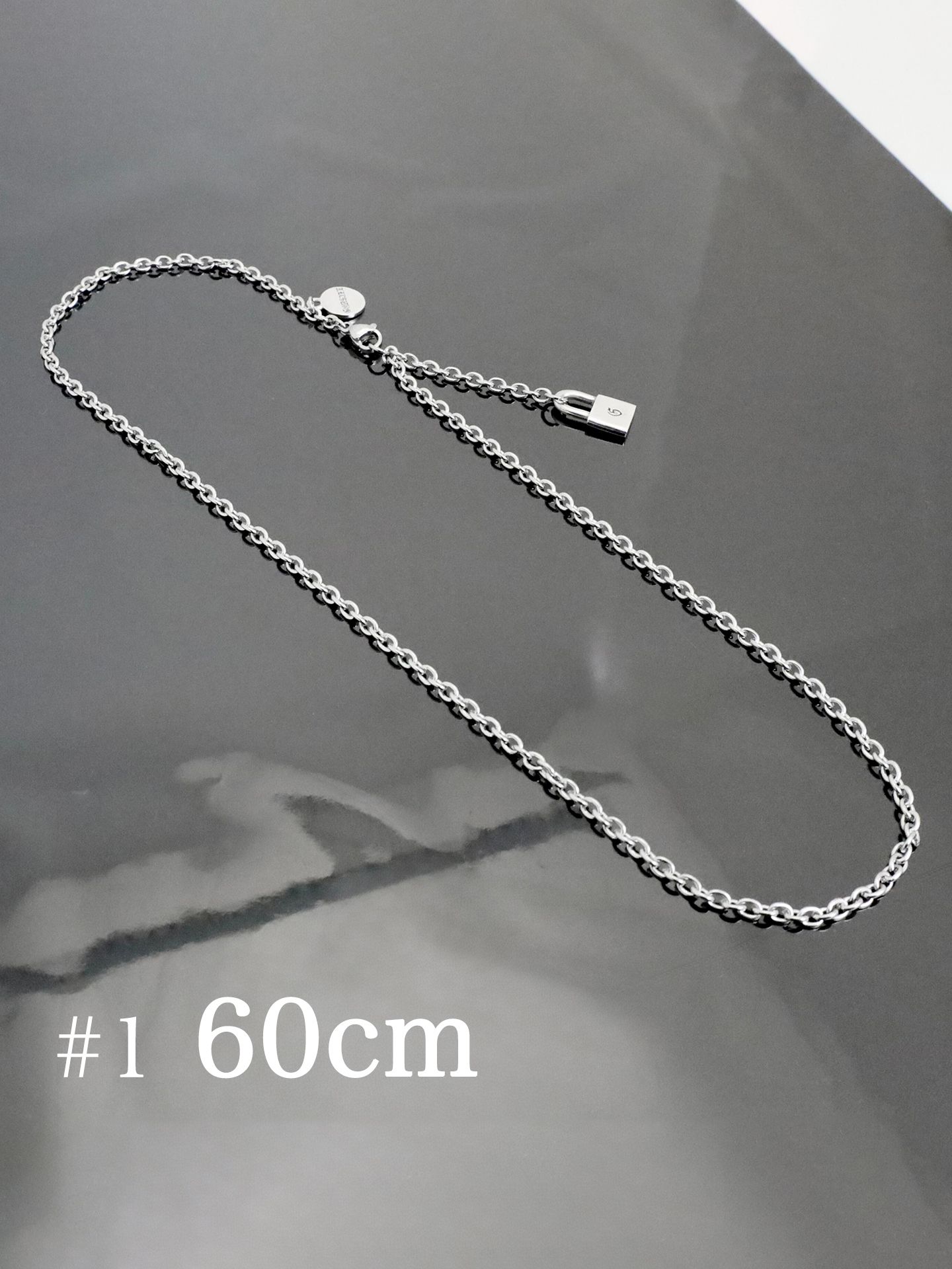 《受注生産》GODSIZE® PADLOCK STAINLESS CHAIN #1 60 / ゴッドサイズ® パドロック ステンレスチェーン #1 50 / 注文から1～2週間後入荷予定