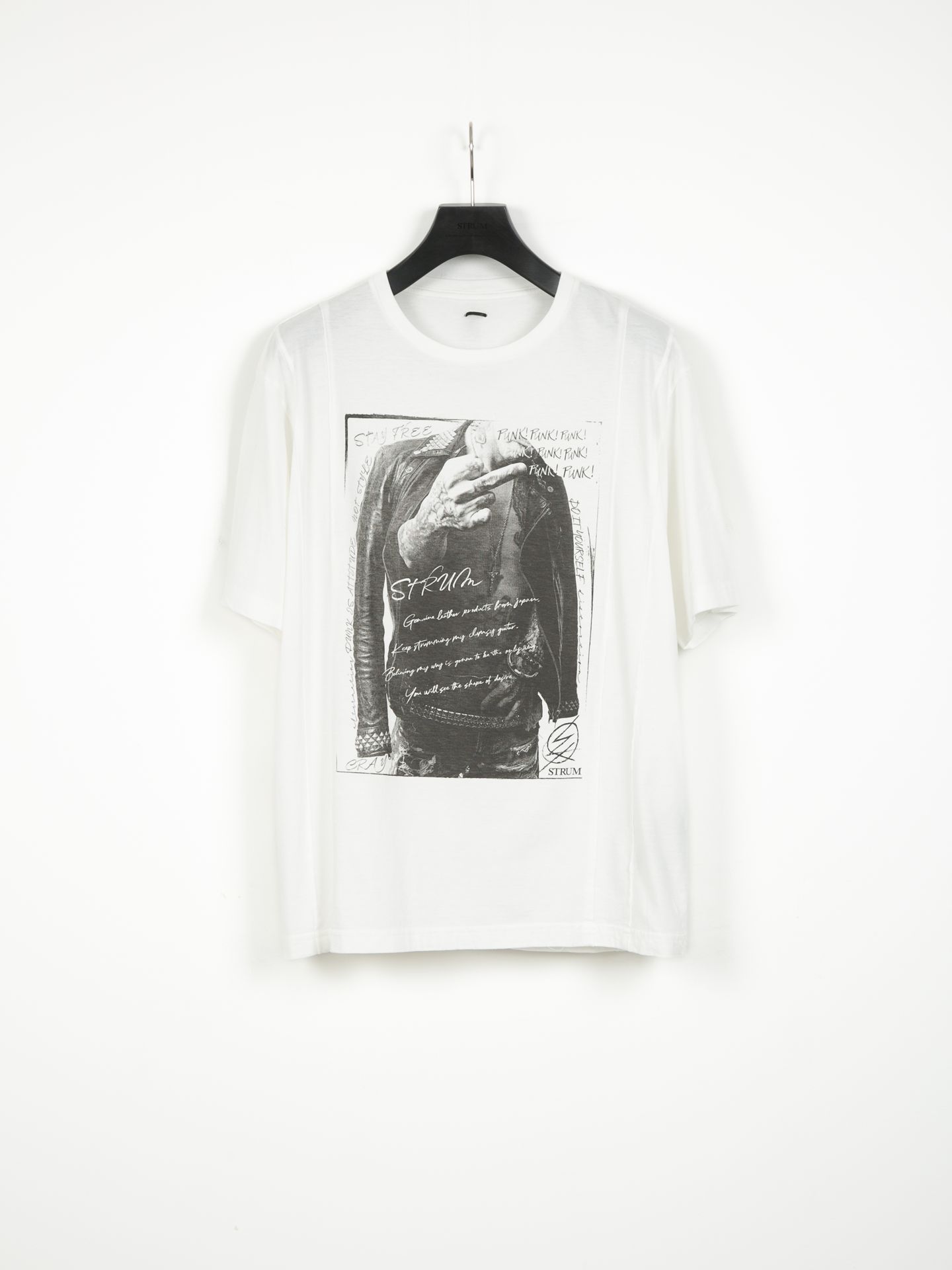 コラボ30/- ナチュラルソフト天竺『 FxxK THE WORLD』ワイド Tシャツ（オーバーサイズ） - WHITE