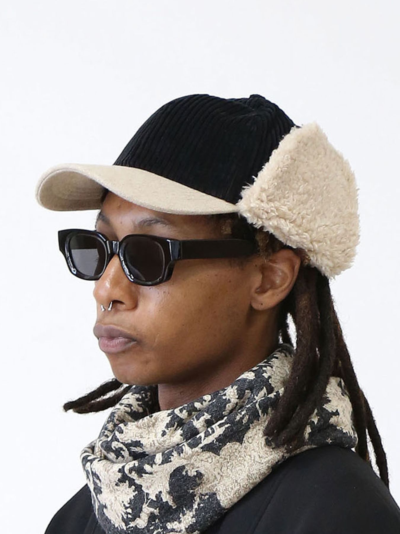 MICHELLE-BOA CAP / BLACK【QUOLT】