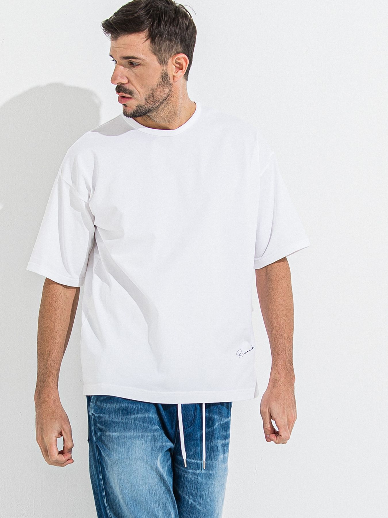 【予約品 】YOAKE PHOTO OVER TEE /  フォトオーバーサイズTシャツ / ホワイト