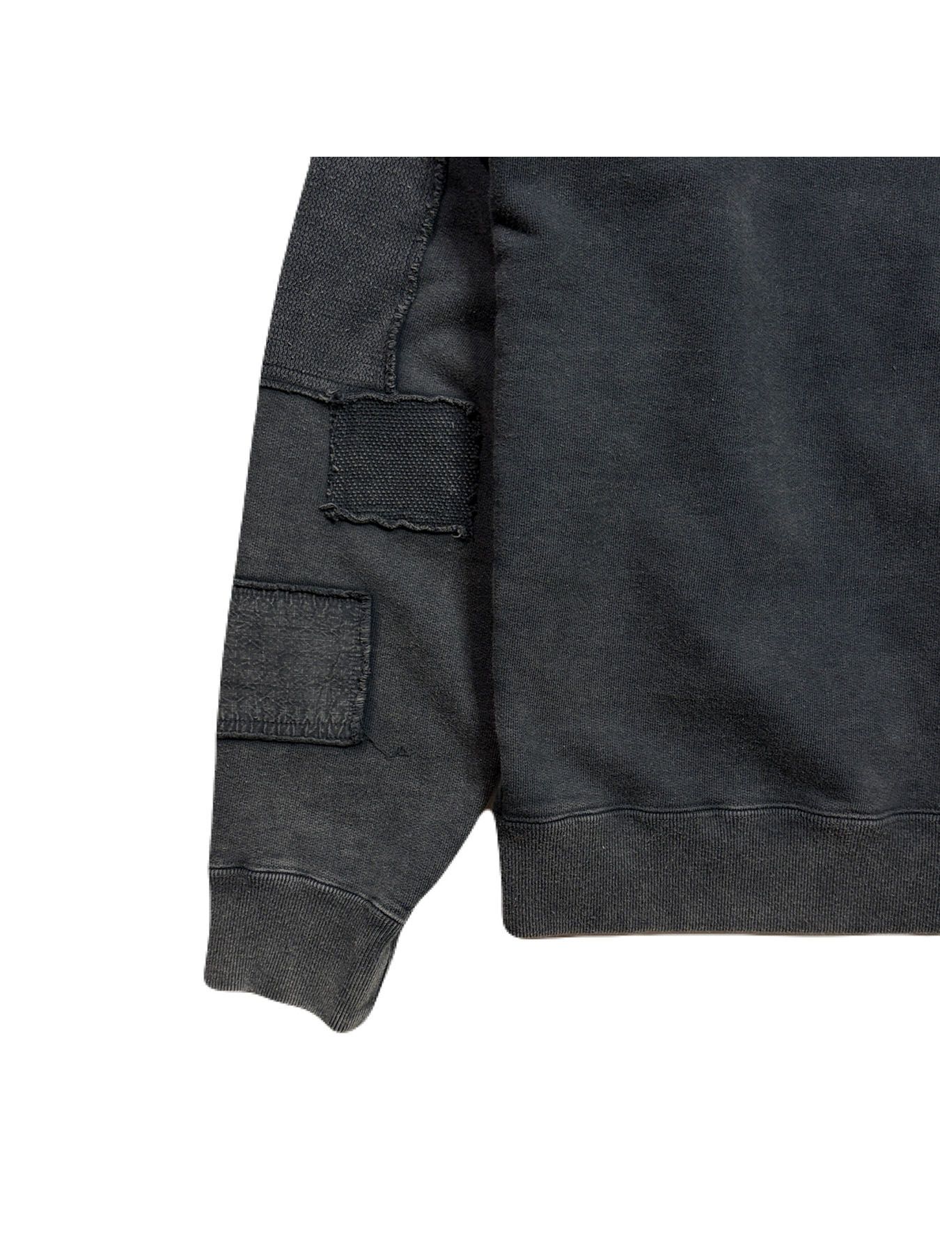 【予約品 3月9日(月) 18:00 締切】PATCHWORK SWEAT / パッチワーク スウェット / ブラック