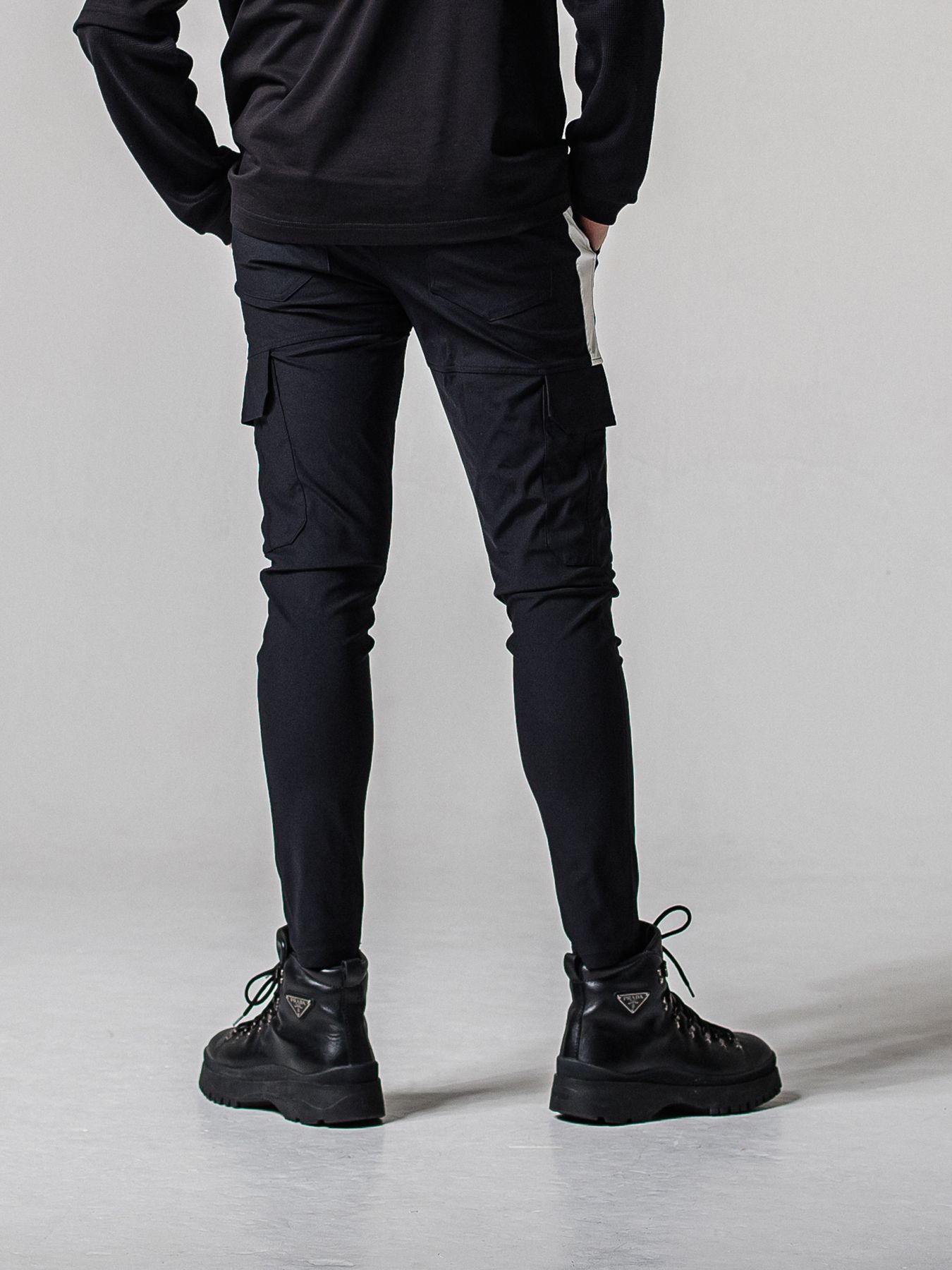 【予約品 11月16日(日) 締切】DARREL CARGO PT / ダレル ナイロンカーゴパンツ / ブラック