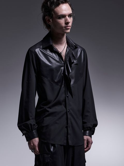 【予約品 】Frill Shirt / フリルシャツ / ブラック