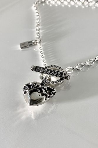 《受注生産》 HEART NECKLACE T-BAR ネックレス 【GOD SIZE】 注文から2～3週間後入荷予定