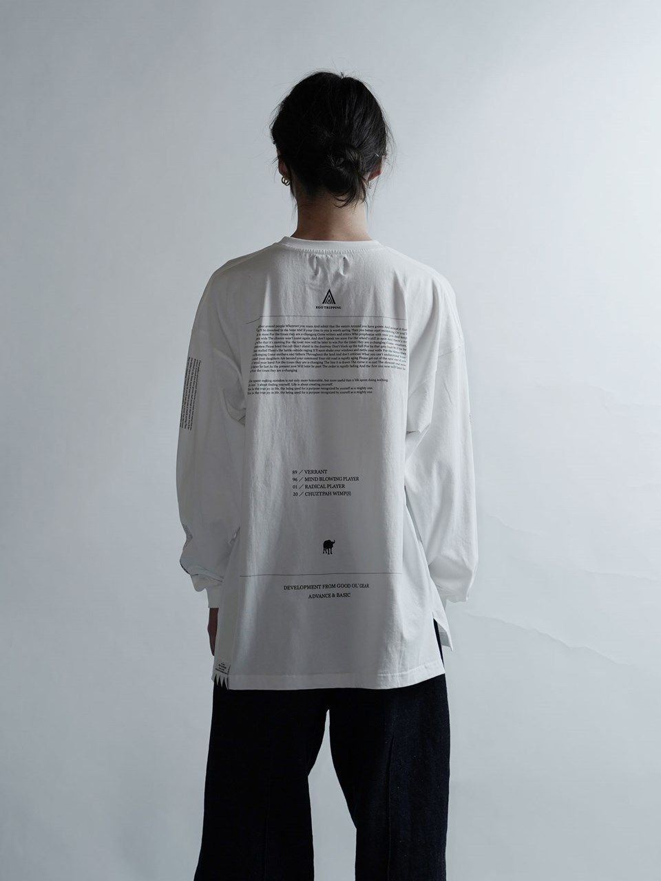 EGO TRIPPING - POETRY TEE long / ホワイト 【EGO TRIPPING】 | BRYAN