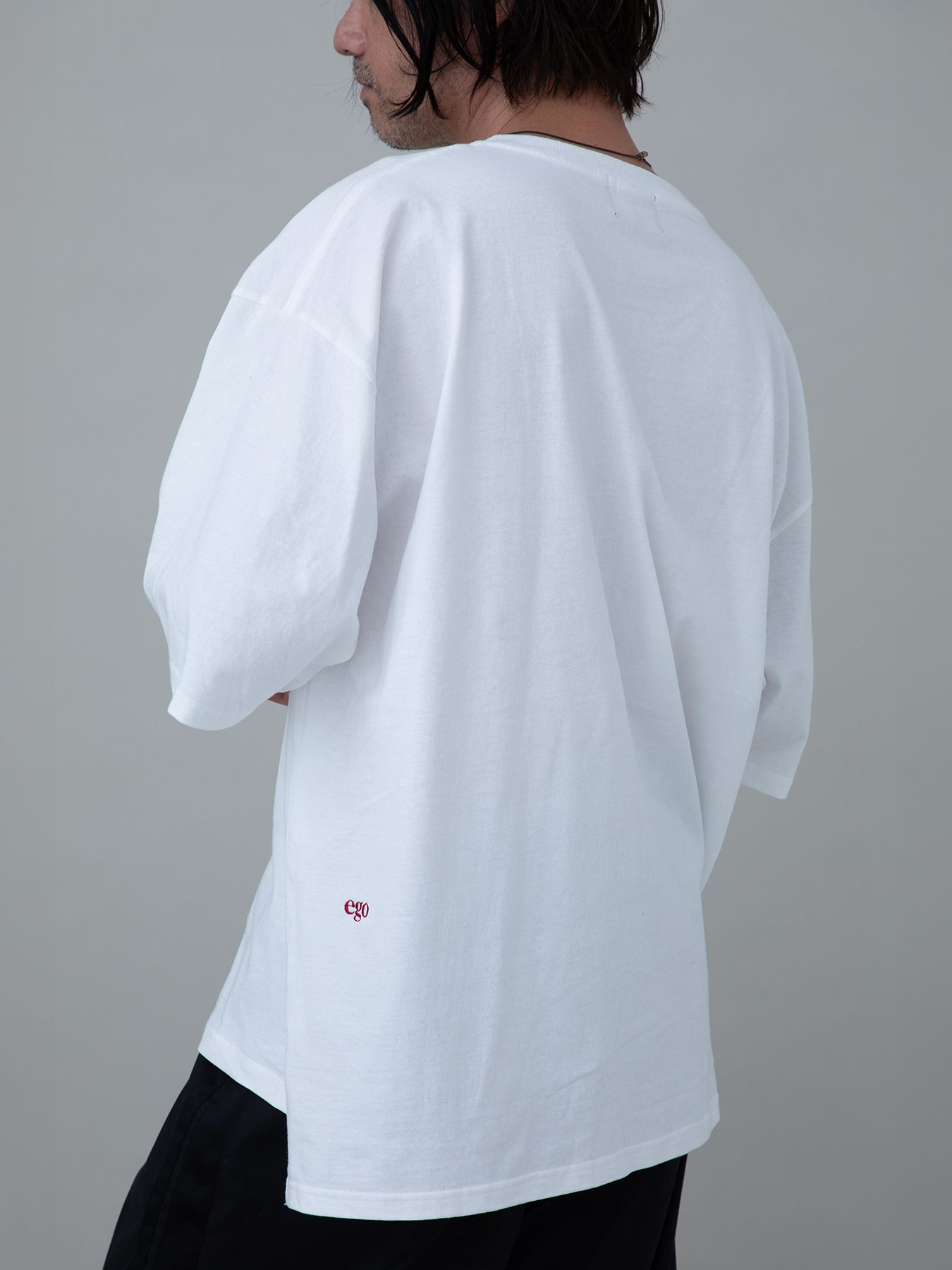 【予約品 11月23日(日) 締切】PRINTTEE-A short / ロゴプリント Tシャツ / WHITE