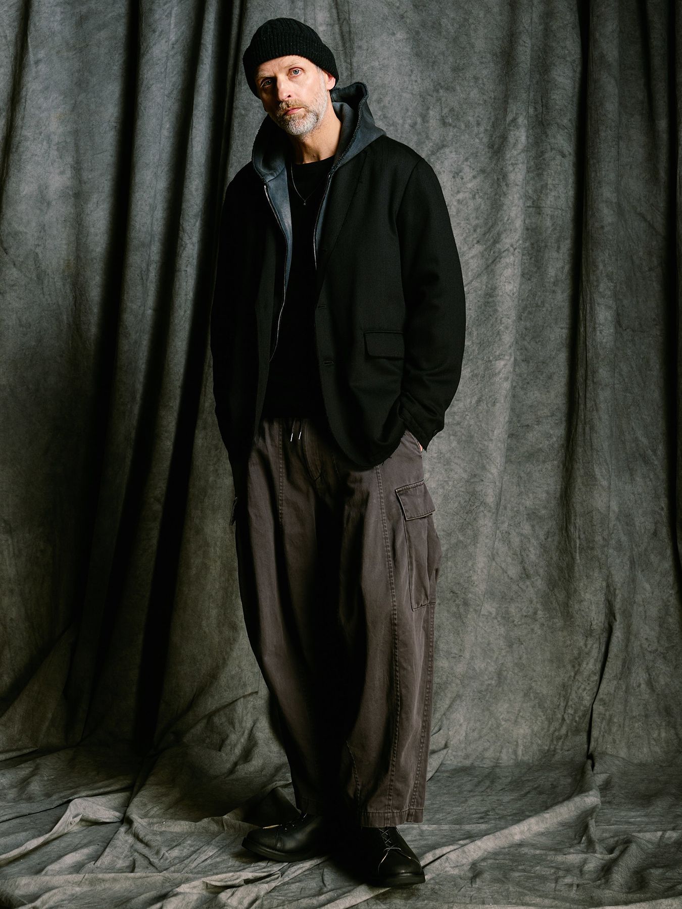 【予約品 4月19日(日) 18時締切】lomond×powder multi kint cap / ウール ニットキャップ / ブラック