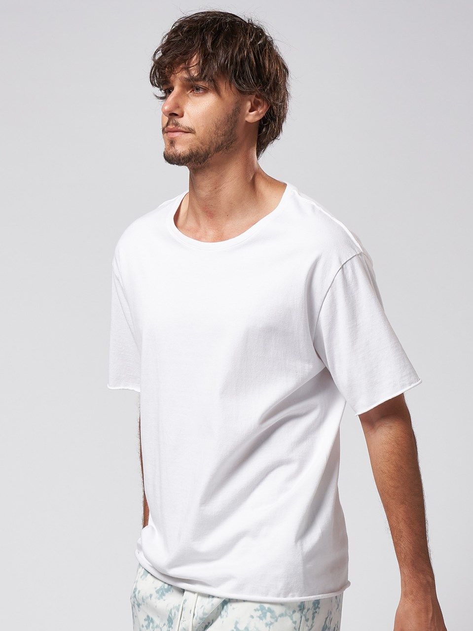 wjk　cut-off Tee カットオフ Tシャツ ホワイト　25SS wjk tシャツ sweater's cut S/S メンズ : ZOZOTOWN Yahoo!店