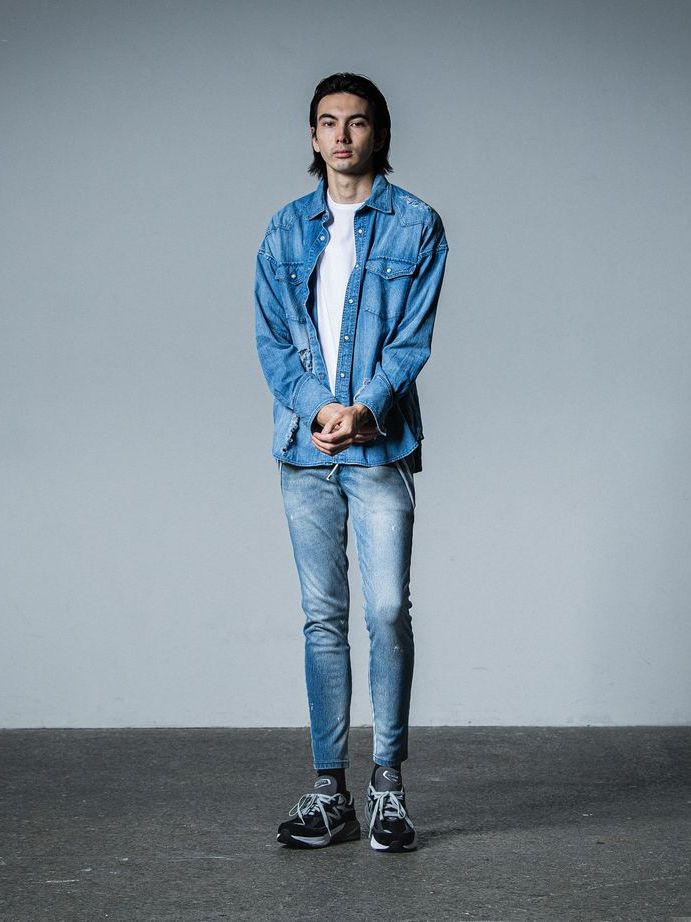 《予約品》 JAMES OVER DUNGAREE SHIRT  / オーバーウエスタンシャツ / インディゴクラッシュ