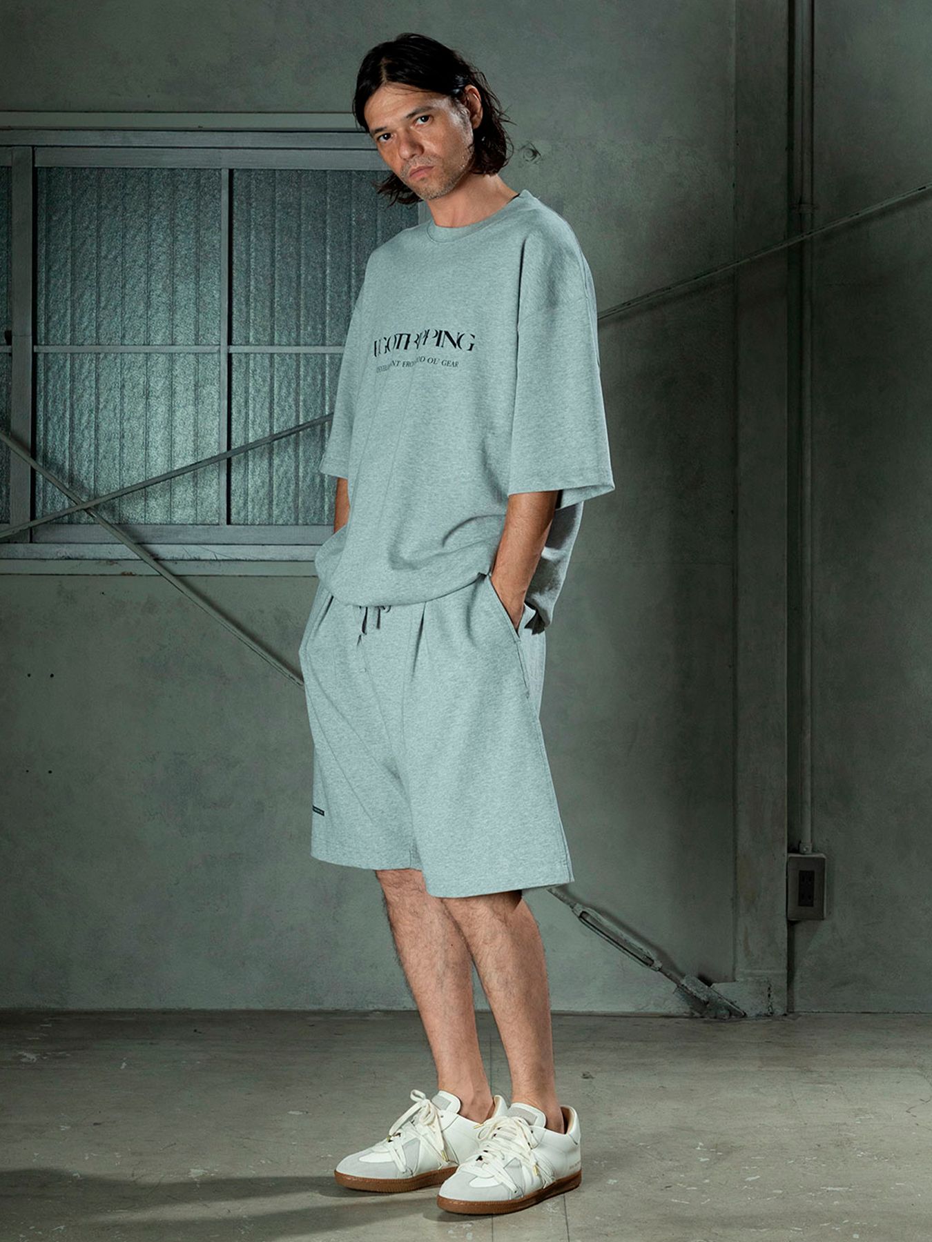 【予約品 11月9日(月) 締切】HEAVYJERSEY Chipped / ヘビーオンスジャージー Tシャツ / 杢グレー