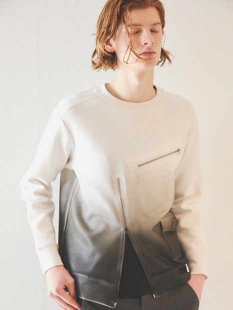 ライダース長袖 スウェットグラデーション【5351 POUR LES HOMMES】