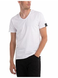 ベーシックジャージーVネックTEE / ホワイト