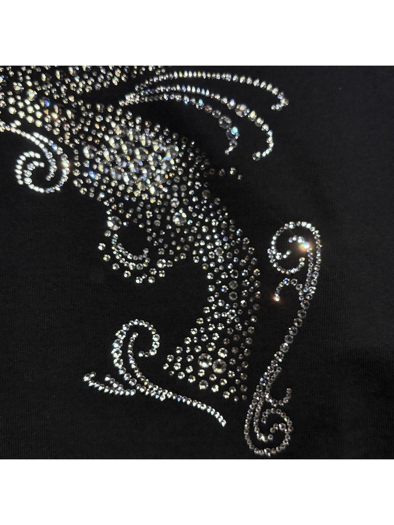 【予約品 3月9日(月) 18:00 締切】CROSSGUN CRY L/S T / クリスタルクロスガン ロンT / ブラック