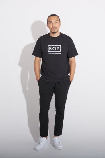 CHAIN DESIGN TEE/ ブラック 【BOY LONDON】