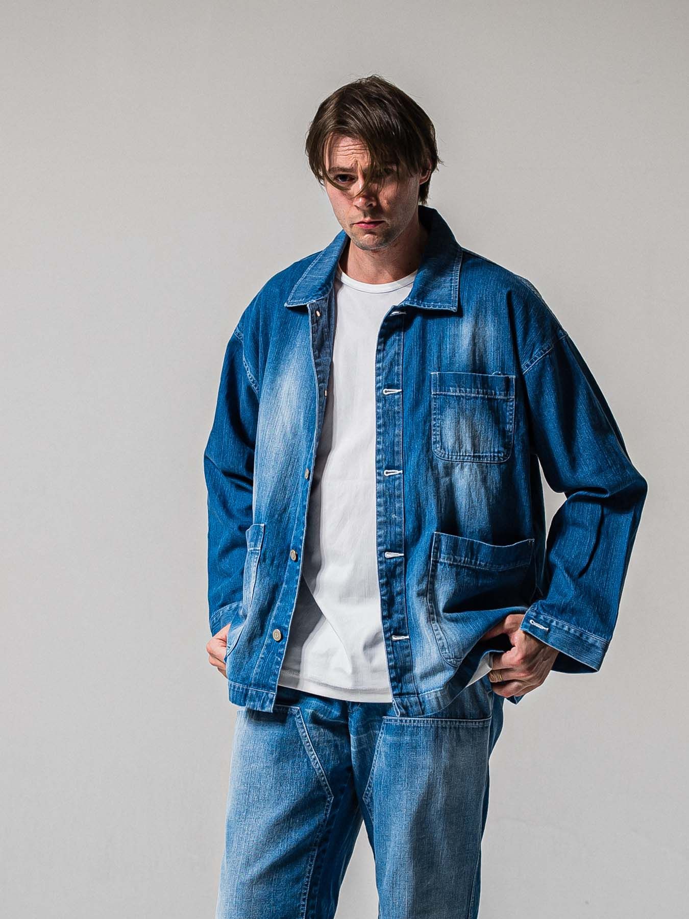 【予約品 11月16日(日) 締切】RC COVER ALL / ライトデニムカーバーオールジャケット / ライトインディゴ