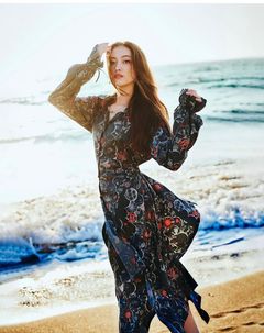 《予約品》 FlareShirt / フレアシャツバルーン袖 / ブラックEDEN 【THE ONENESS】