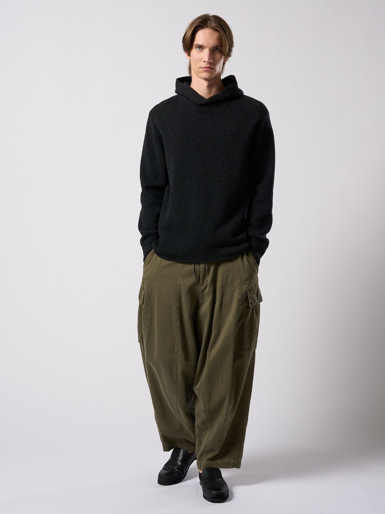 【予約品 4月19日(日) 18時締切】sulfur dyed light easy cargo / 硫化染め ライトイージーカーゴパンツ / フェードカーキ