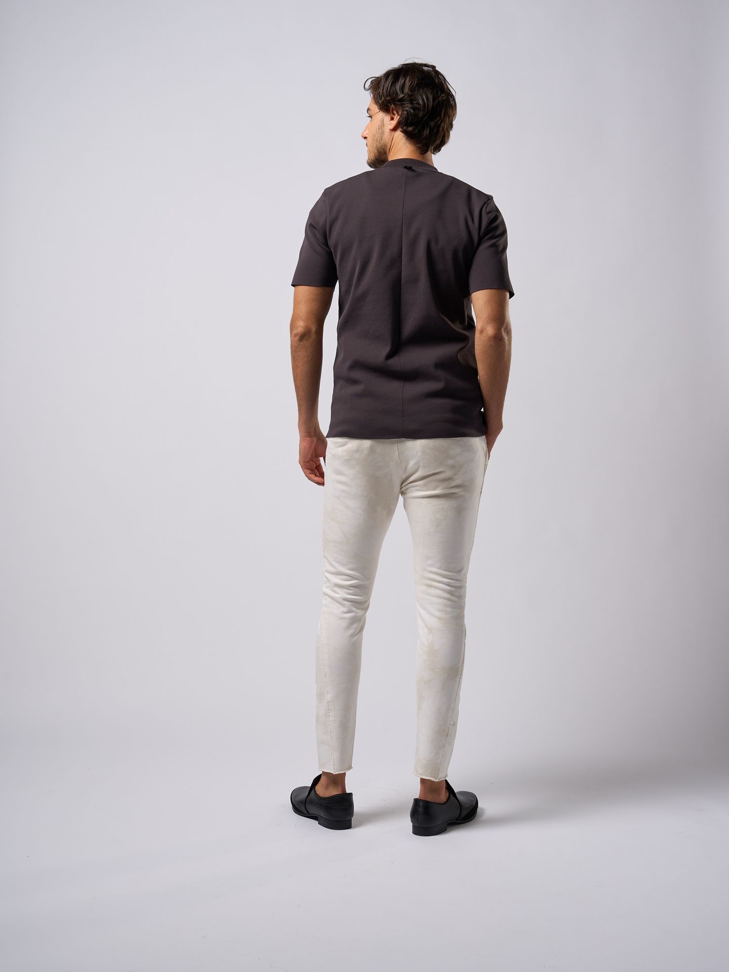 ct surf mock S/S / ニットソー / ダークグレー