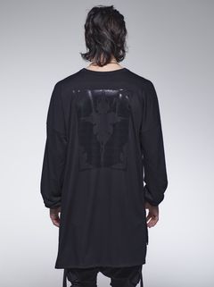 《予約品》 LooseCrewNeckT-Shirt / バックプリントクルーネックTシャツ / ブラック 【kiryuyrik】 8月以降入荷予定