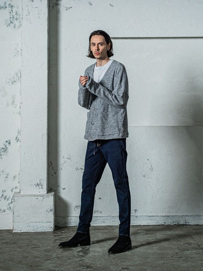 《予約11月17日19時締め》 MICK DENIM JERSEY / ジャージパンツ / インディゴ