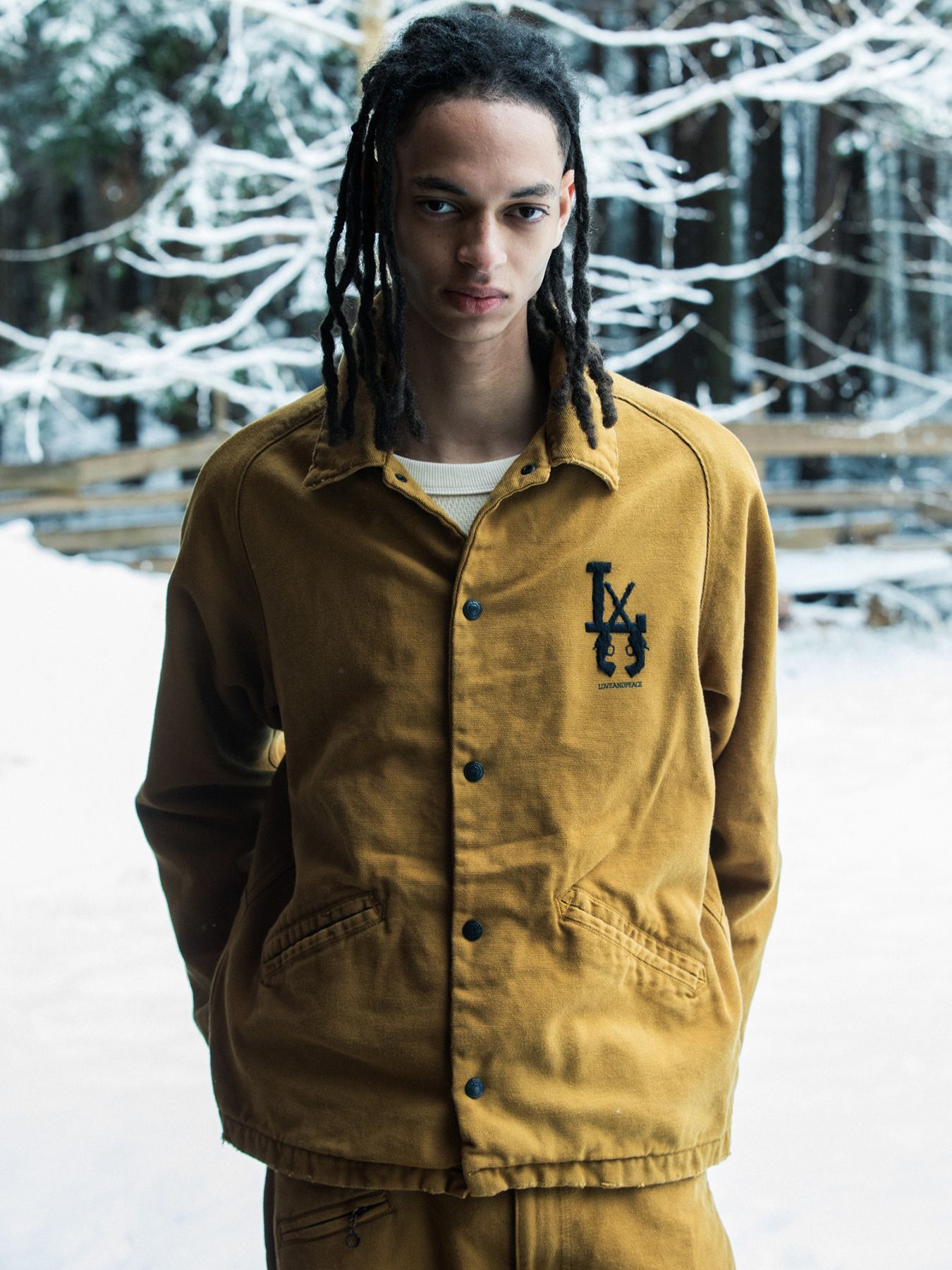 【予約品 3月9日(月) 18:00 締切】LA OXFORD JKT / LA オックスフォード コーチジャケット / マスタード