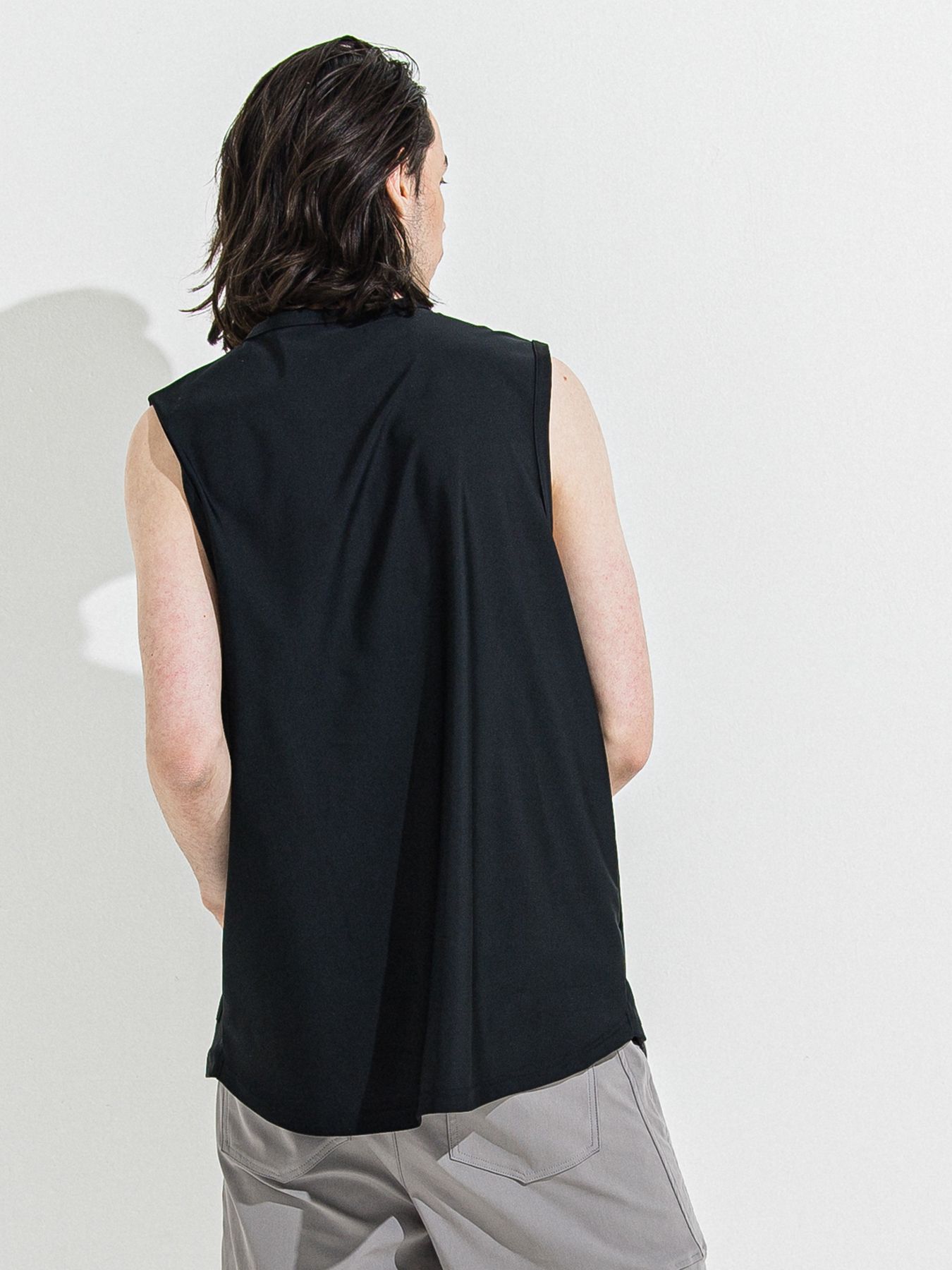 【予約品 】RASH OVER NO SLEEVE / ラッシュガード オーバーサイズノースリーブ / RCブラック