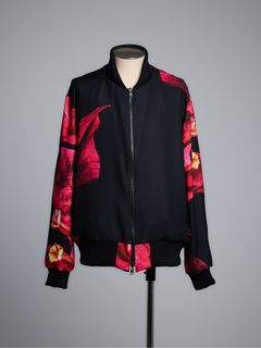 【予約品 5月18日(日) 締切】Reversible Bomber Jacket / リバーシブル ボンバージャケット / ブラック&ブラック刺繍