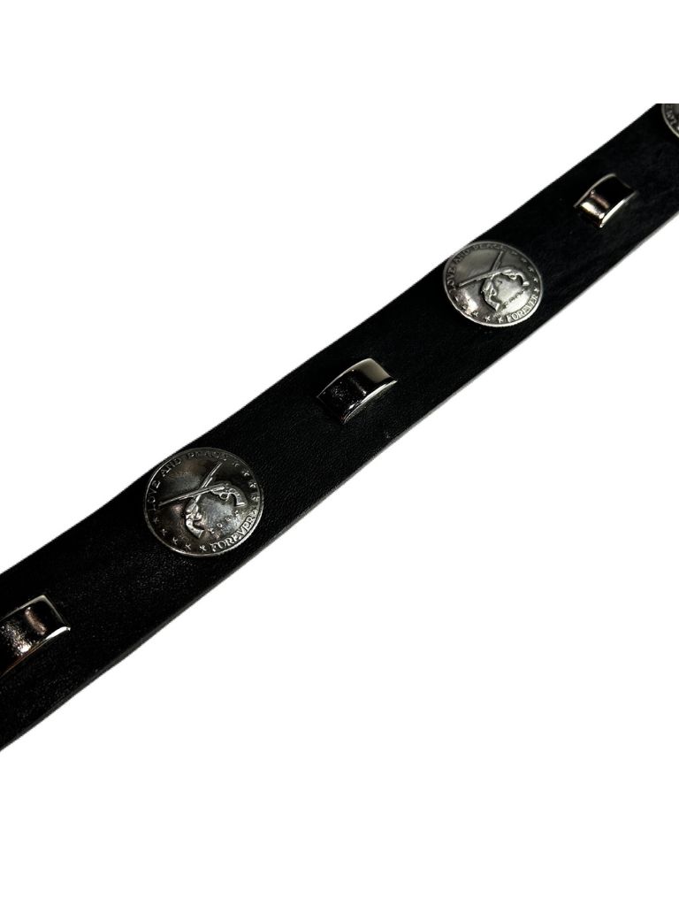 CONCHO LEATHER BELT / レザーベルト / ブラック
