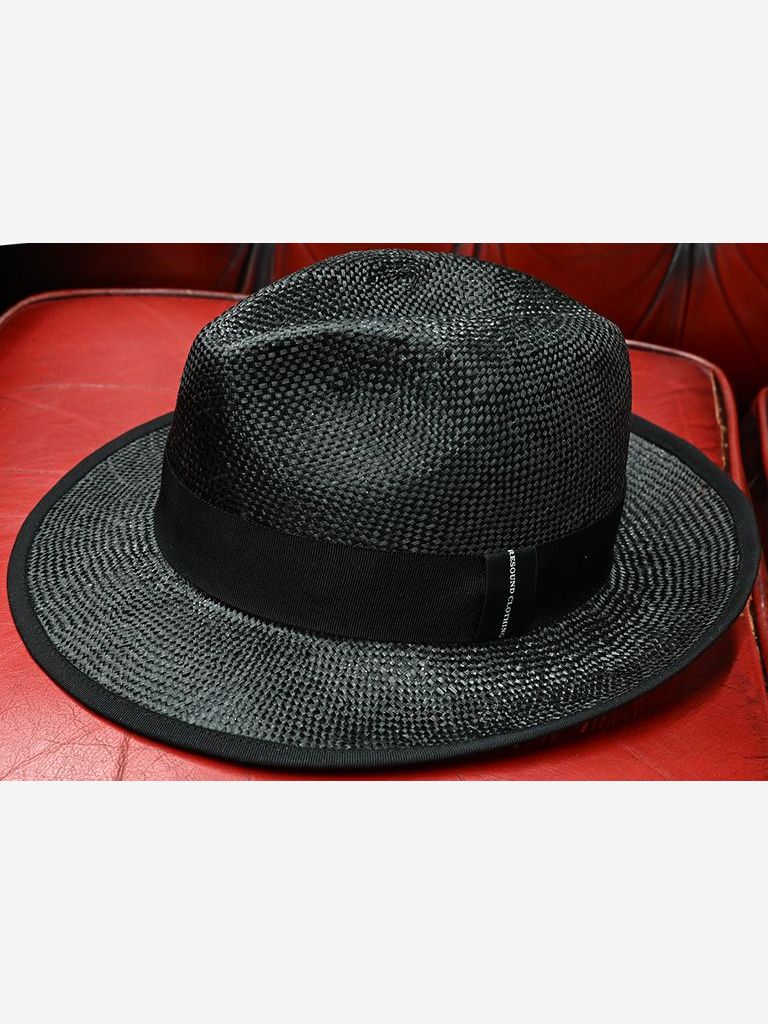 《予約品11月17日19時締め》 STEVIE STRAW HAT / ストローハット / ブラック