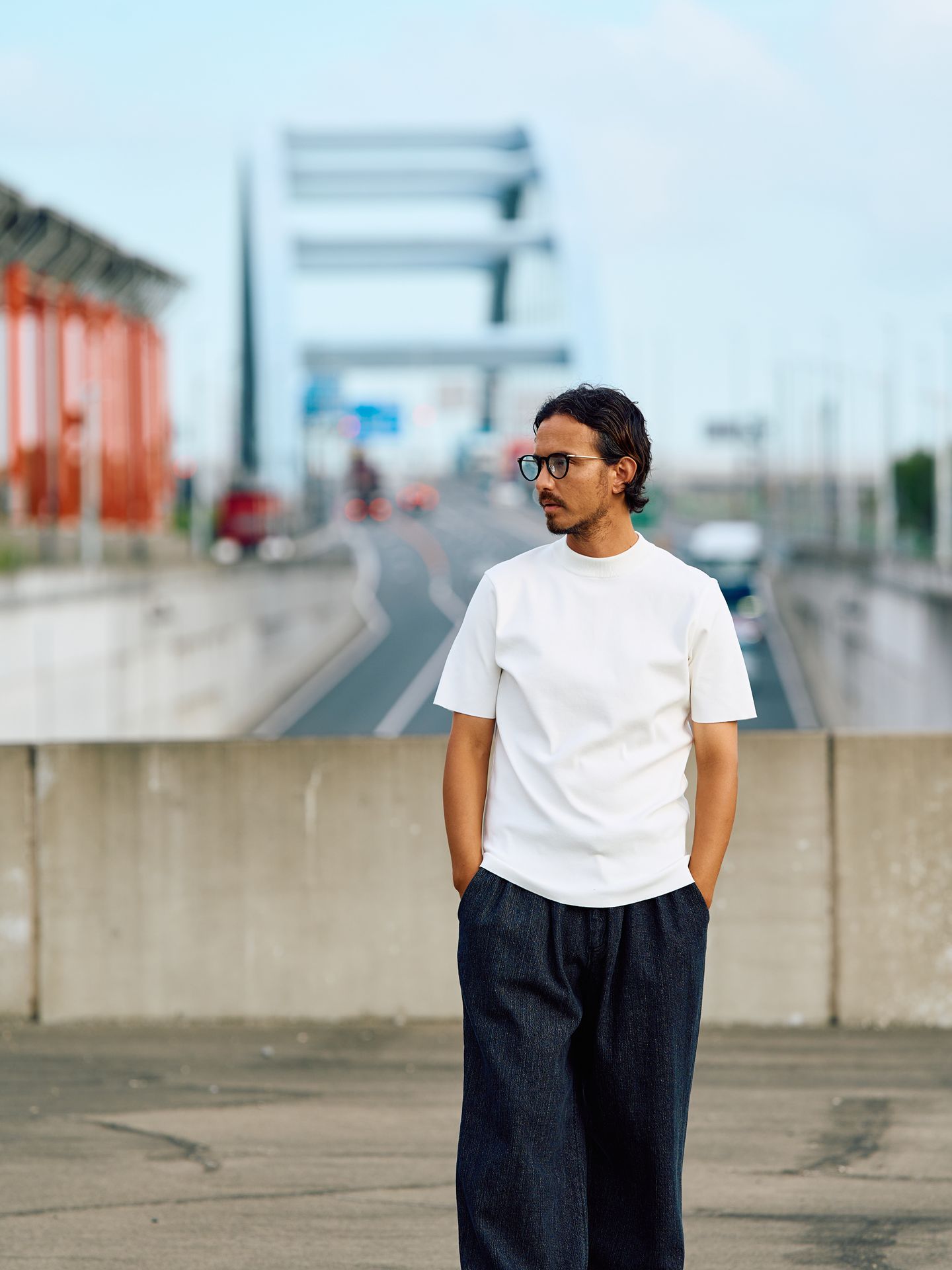 ct surf mock S/S / ニットソー / ホワイト