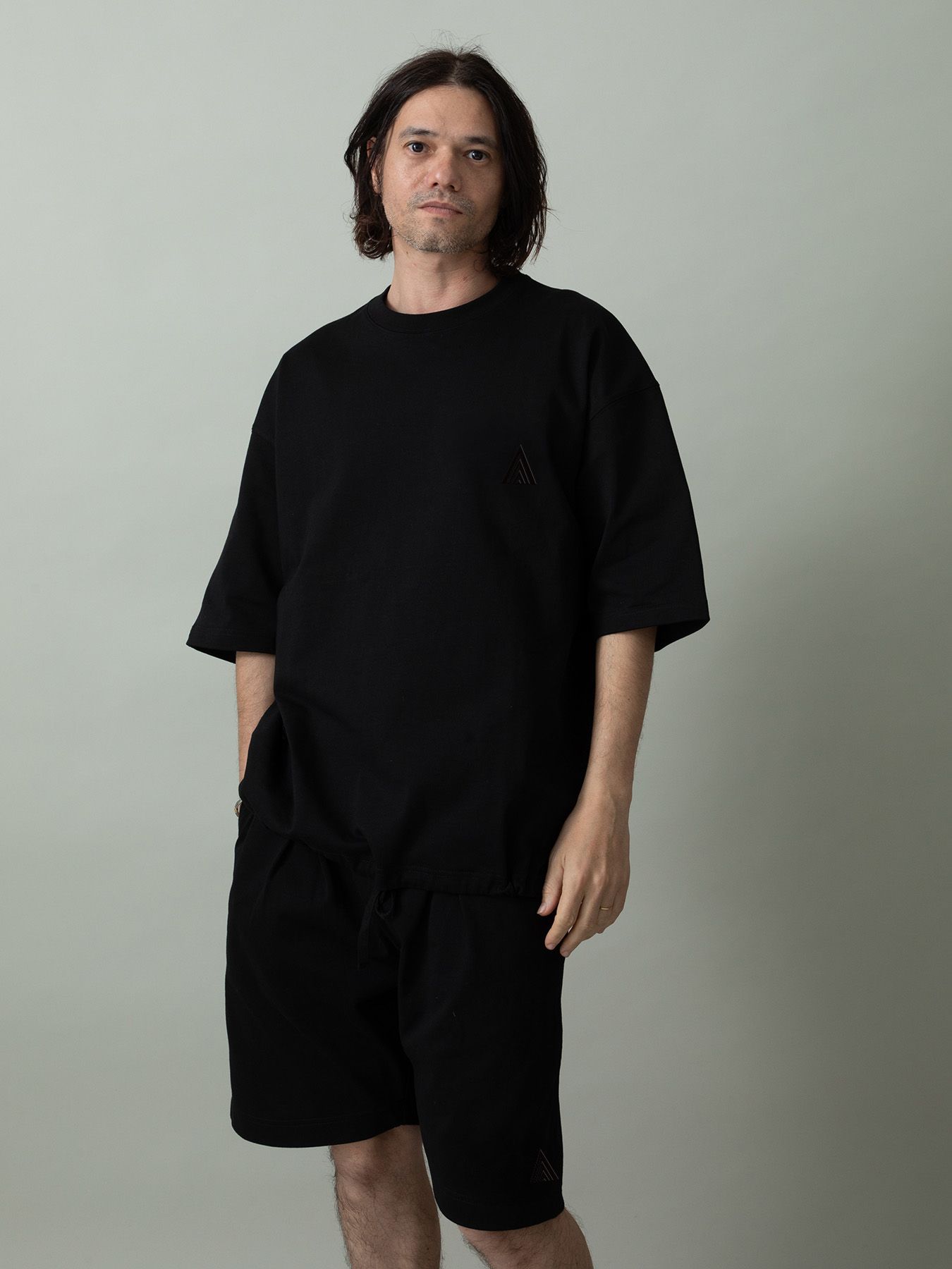 【予約品 2月1日(日) 締切】HEAVYJERSEY SHORTS spiky / イージーショーツ / ブラック×ブラック