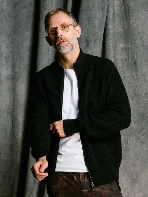 【予約品】lomond×powder zip-up knit / ジップアップニット / ブラック