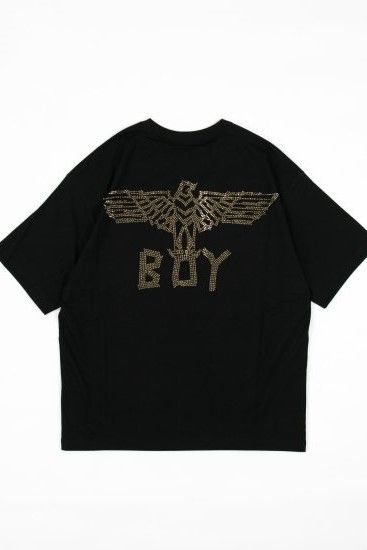 RHINESTONE BOY EAGLE CLASSICAL ラインストーンT-SHIRTS/  ブラック 【BOY LONDON】