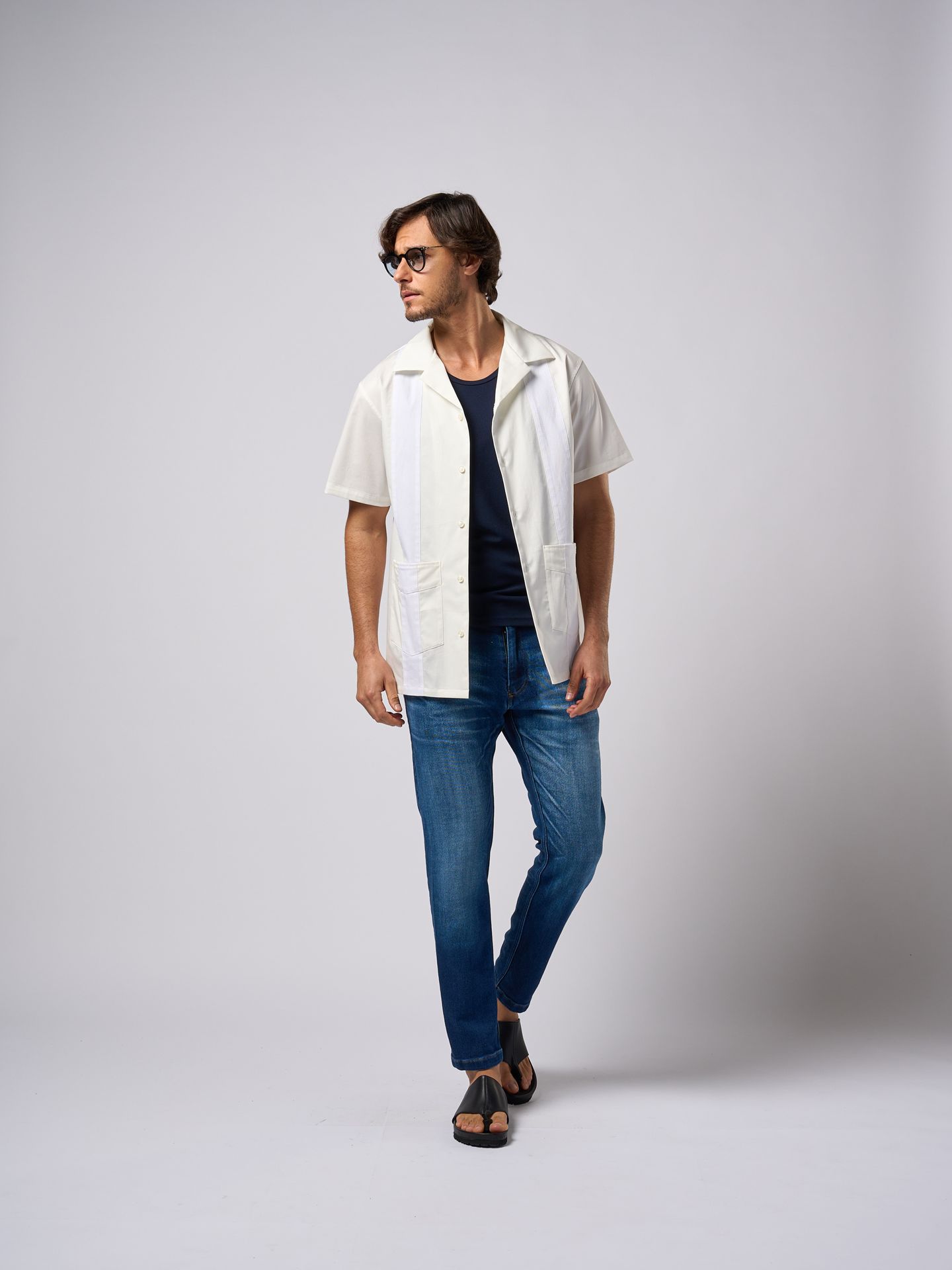 【予約品9月19日 10時締め】 cuba shirt / キューバシャツ / ホワイト