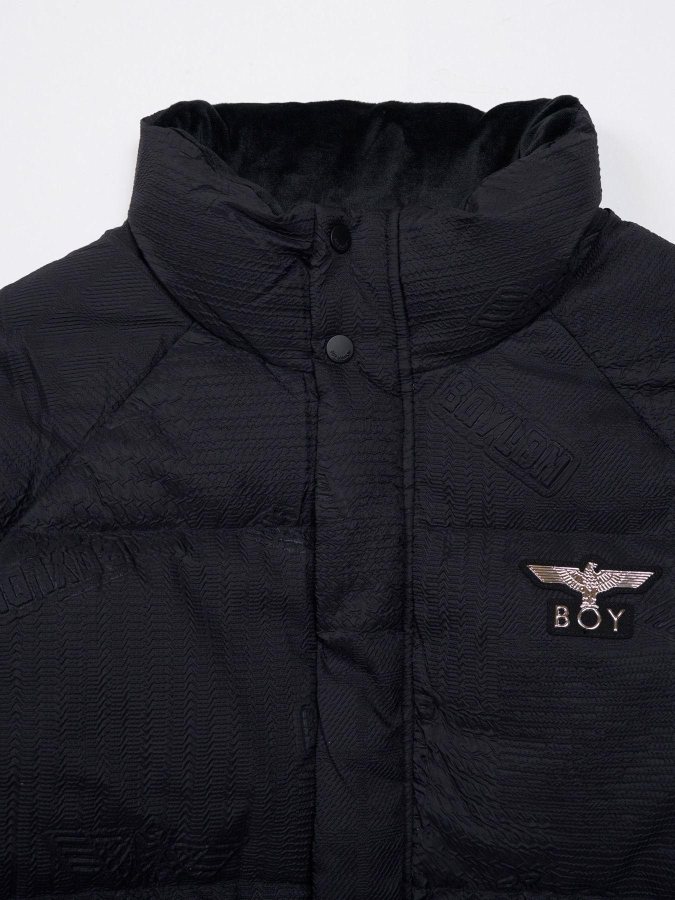 BOY LOGO EMBOSSING DOWN BLOUSON / ダウンブルゾン / ブラック