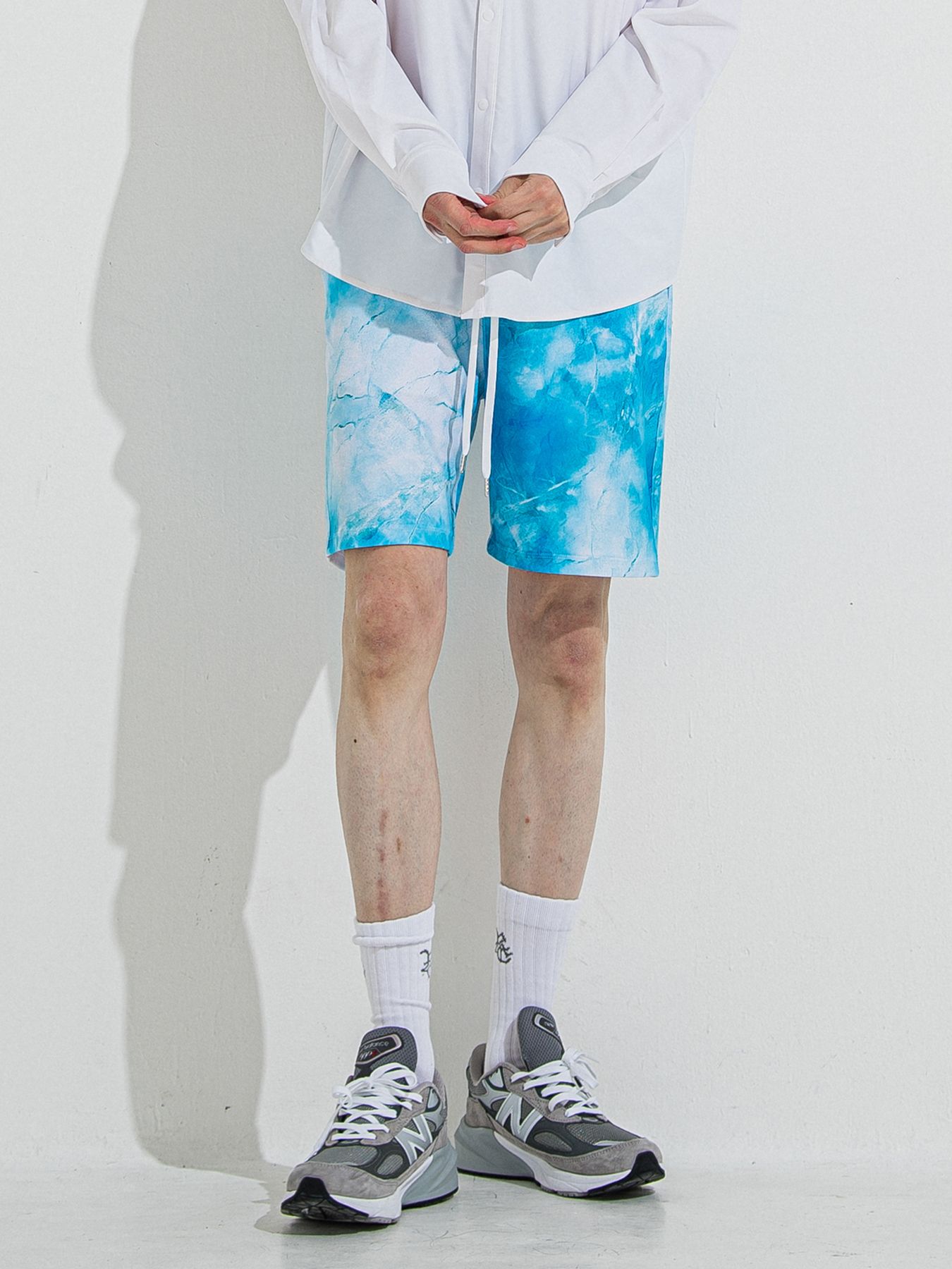 【予約品 】RASH SHORTS / ラッシュガード ショーツ / マーブルブルー