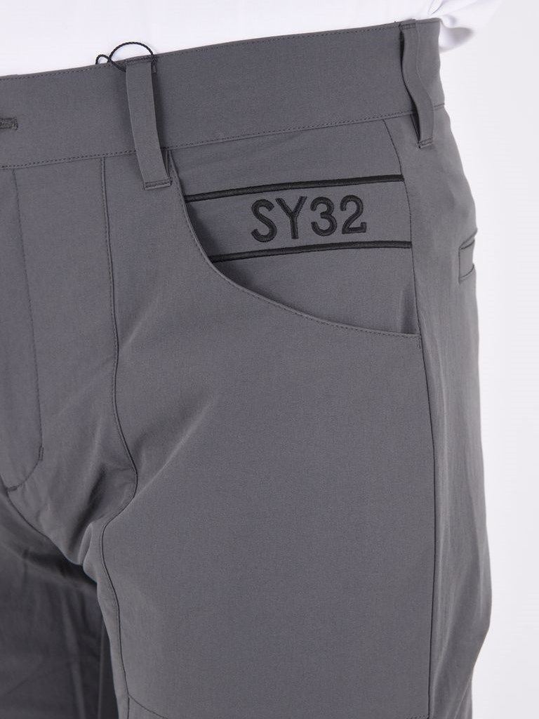 BIG EMB STRETCH PANTS / チャコールグレーSY32GOLF 【SY32 by SWEET YEARS】GOLF