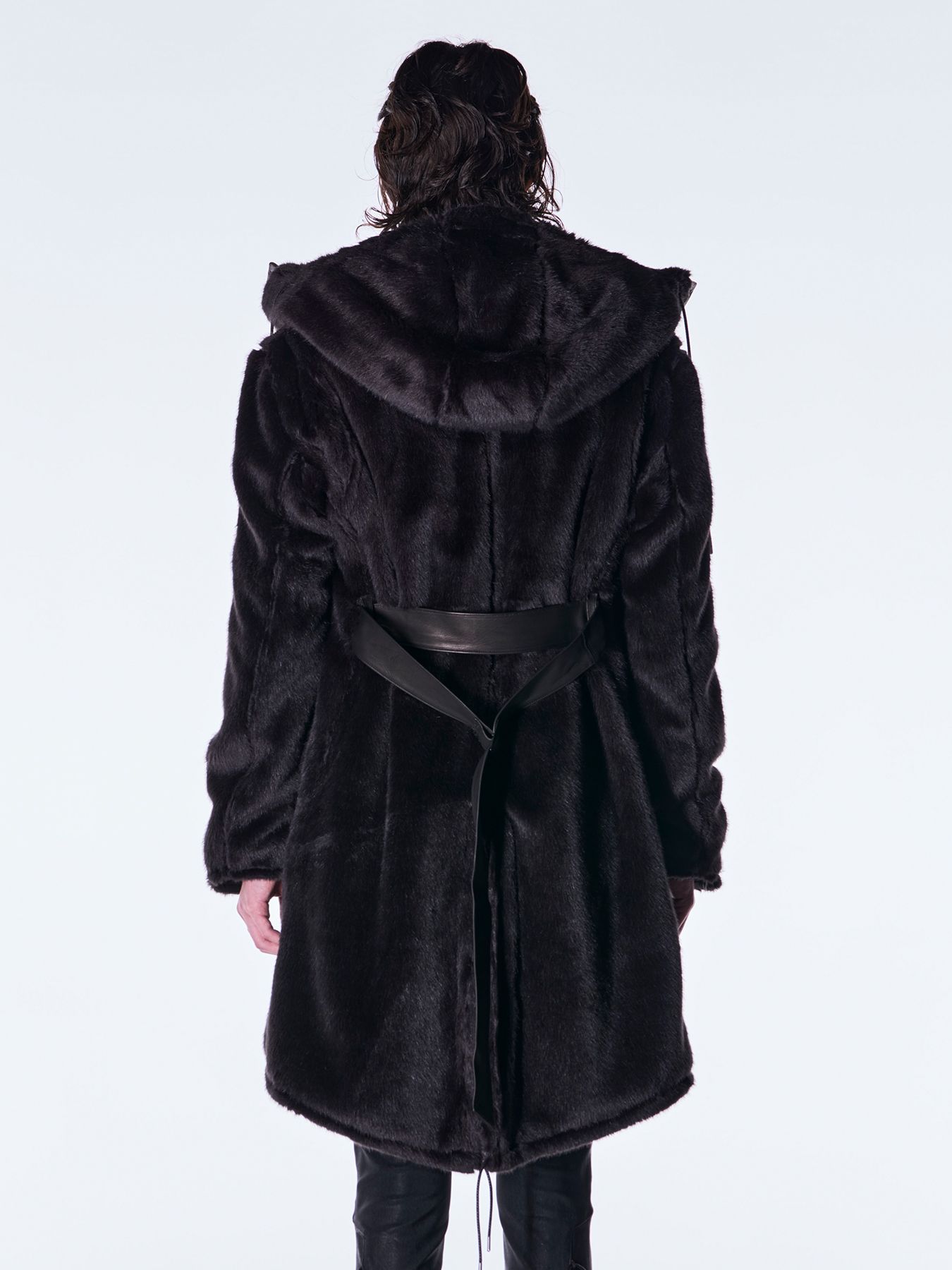 【予約品 6月29日(月) 締切】Fur Mods Coat / ファーモッズコート / ブラック