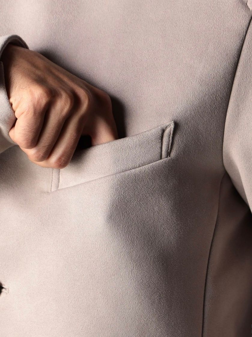 ベストライナー付き スタンドコート撥水性 ベージュ 【NICOLE CLUB FOR MEN】