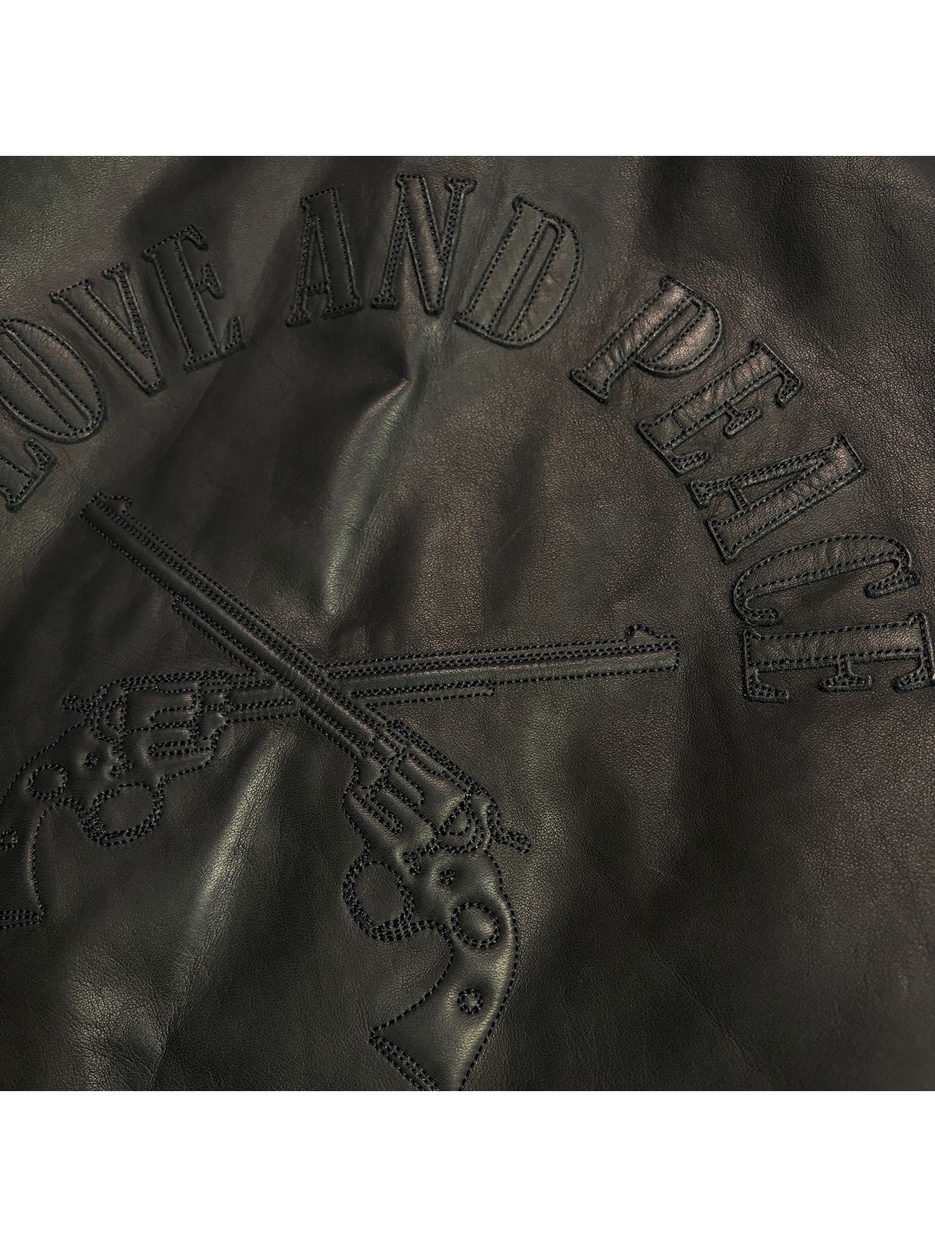 【予約品 3月9日(月) 18:00 締切】COW LEATHER ZIP JKT / カウレザー スタンド ジップ ブルゾン / ブラック