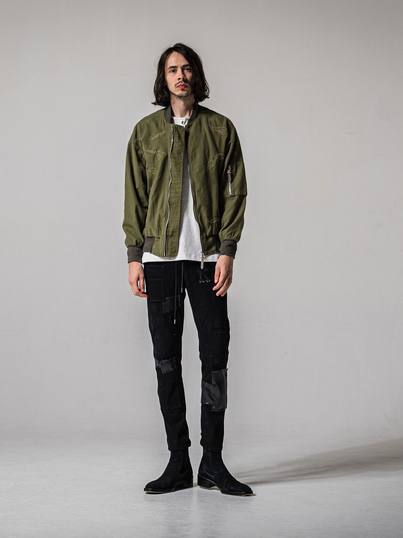 【予約品 11月16日(日) 締切】MICK DENIM JERSEY / ミック デニムジャージ / ブラックリメイク