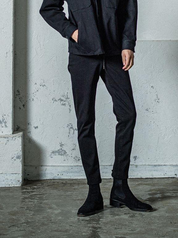 《予約11月17日19時締め》 MICK DENIM JERSEY / ジャージパンツ / ブラック