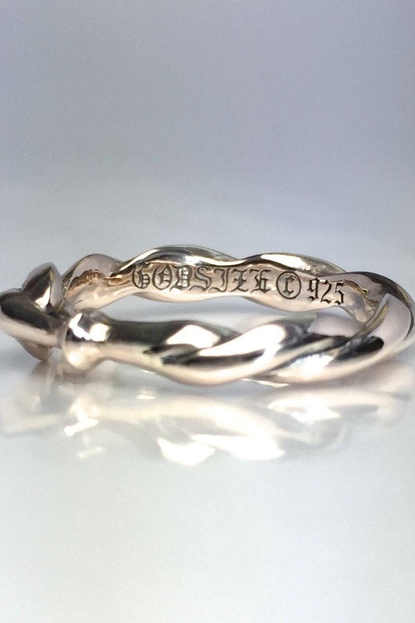 《受注生産》 TRIANGLE BAND RING PINK SILVER リング 【GOD SIZE】 注文から2～4週間後入荷予定